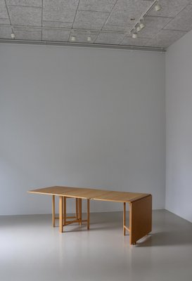 Maria Flap Folding Table in Karelian Birch attributed to Bruno Mathsson for Karl Mathsson, 1977-WRF-1721270