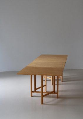 Maria Flap Folding Table in Karelian Birch attributed to Bruno Mathsson for Karl Mathsson, 1977-WRF-1721270