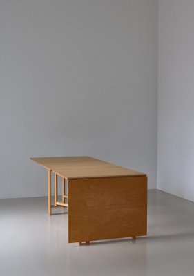 Maria Flap Folding Table in Karelian Birch attributed to Bruno Mathsson for Karl Mathsson, 1977-WRF-1721270