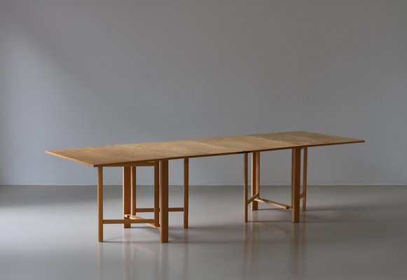 Maria Flap Folding Table in Karelian Birch attributed to Bruno Mathsson for Karl Mathsson, 1977-WRF-1721270