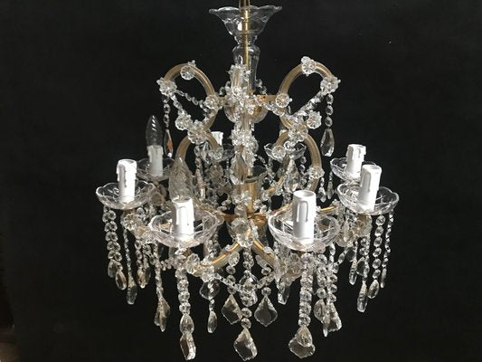 Maria Teresa Cut Crystal Chandelier, 1970s-WQQ-1155135