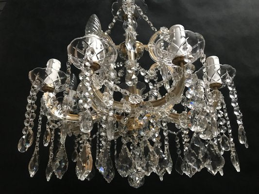 Maria Teresa Cut Crystal Chandelier, 1970s-WQQ-1155135