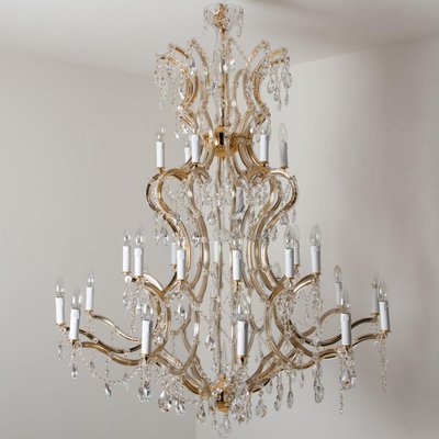 Maria Theresa Gold-Plated Swarovski Chandelier, 1950-VDW-1395271