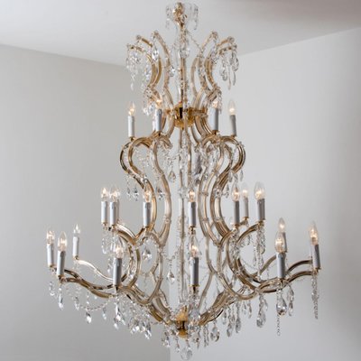 Maria Theresa Gold-Plated Swarovski Chandelier, 1950-VDW-1395271