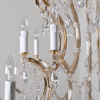 Maria Theresa Gold-Plated Swarovski Chandelier, 1950-VDW-1395271