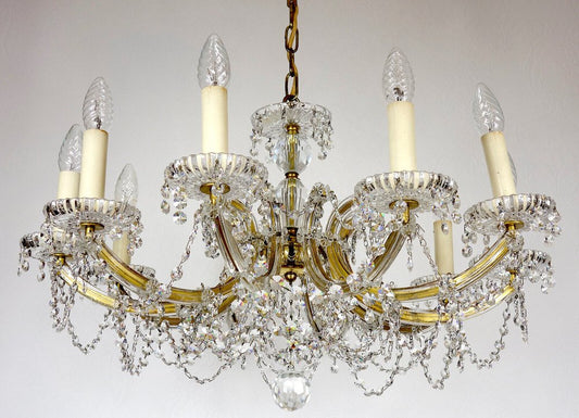 Maria Theresia Style Lead Crystal Chandelier, 1970s