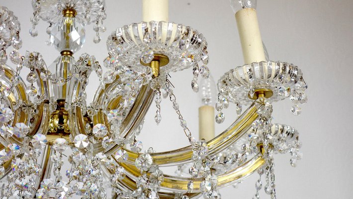 Maria Theresia Style Lead Crystal Chandelier, 1970s-NGU-1780493