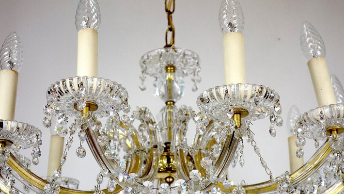 Maria Theresia Style Lead Crystal Chandelier, 1970s-NGU-1780493