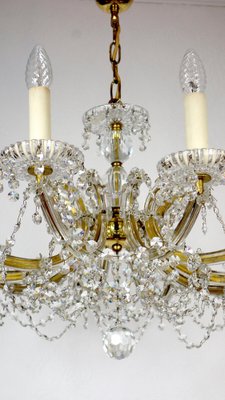 Maria Theresia Style Lead Crystal Chandelier, 1970s-NGU-1780493