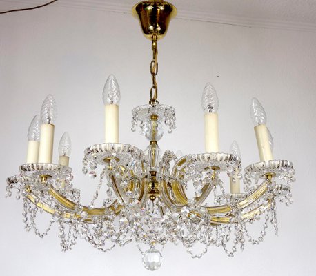 Maria Theresia Style Lead Crystal Chandelier, 1970s-NGU-1780493