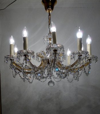 Maria Theresia Style Lead Crystal Chandelier, 1970s-NGU-1780493