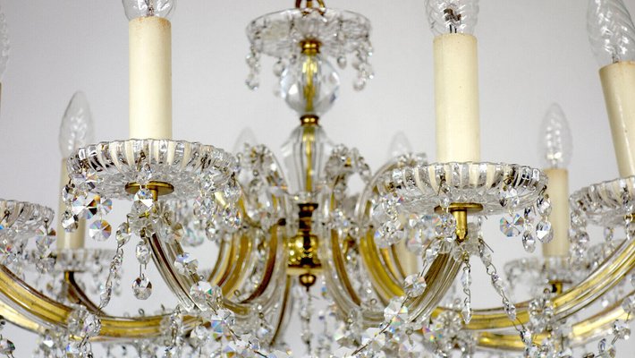 Maria Theresia Style Lead Crystal Chandelier, 1970s-NGU-1780493