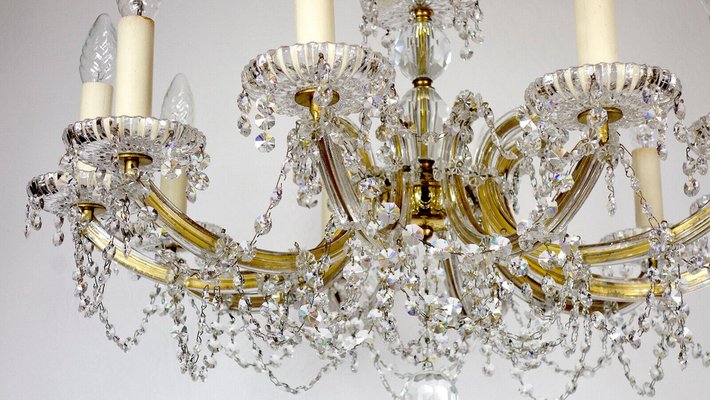 Maria Theresia Style Lead Crystal Chandelier, 1970s-NGU-1780493