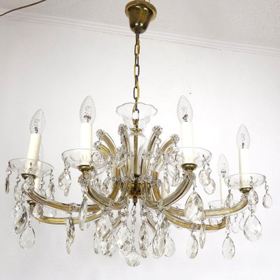 Maria Theresia Style Lead Crystal Chandelier, 1970s-NGU-1780497