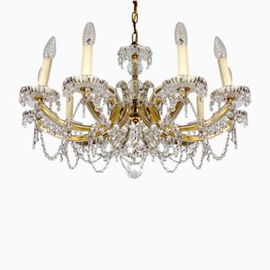 Maria Theresia Style Lead Crystal Chandelier, 1970s-NGU-1780493