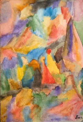 Mariam Khachatryan, La Passe, 1992, Watercolor on Paper, Framed-CHG-1516690