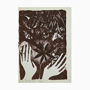 Mariano Villalta, Hands in Nature, Original Lithograph, 1960s-ZCI-943939