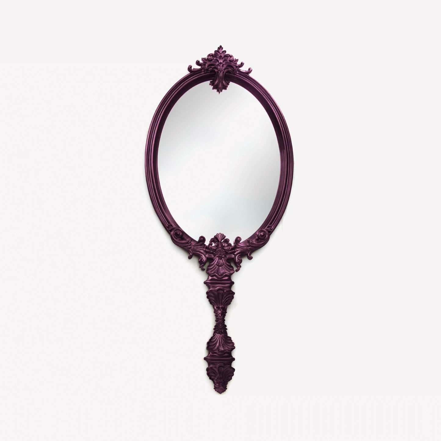 Marie Antoinette - Wall-Mounted Framed Mahogany Mirror by Boca Do Lobo #AMETHYST