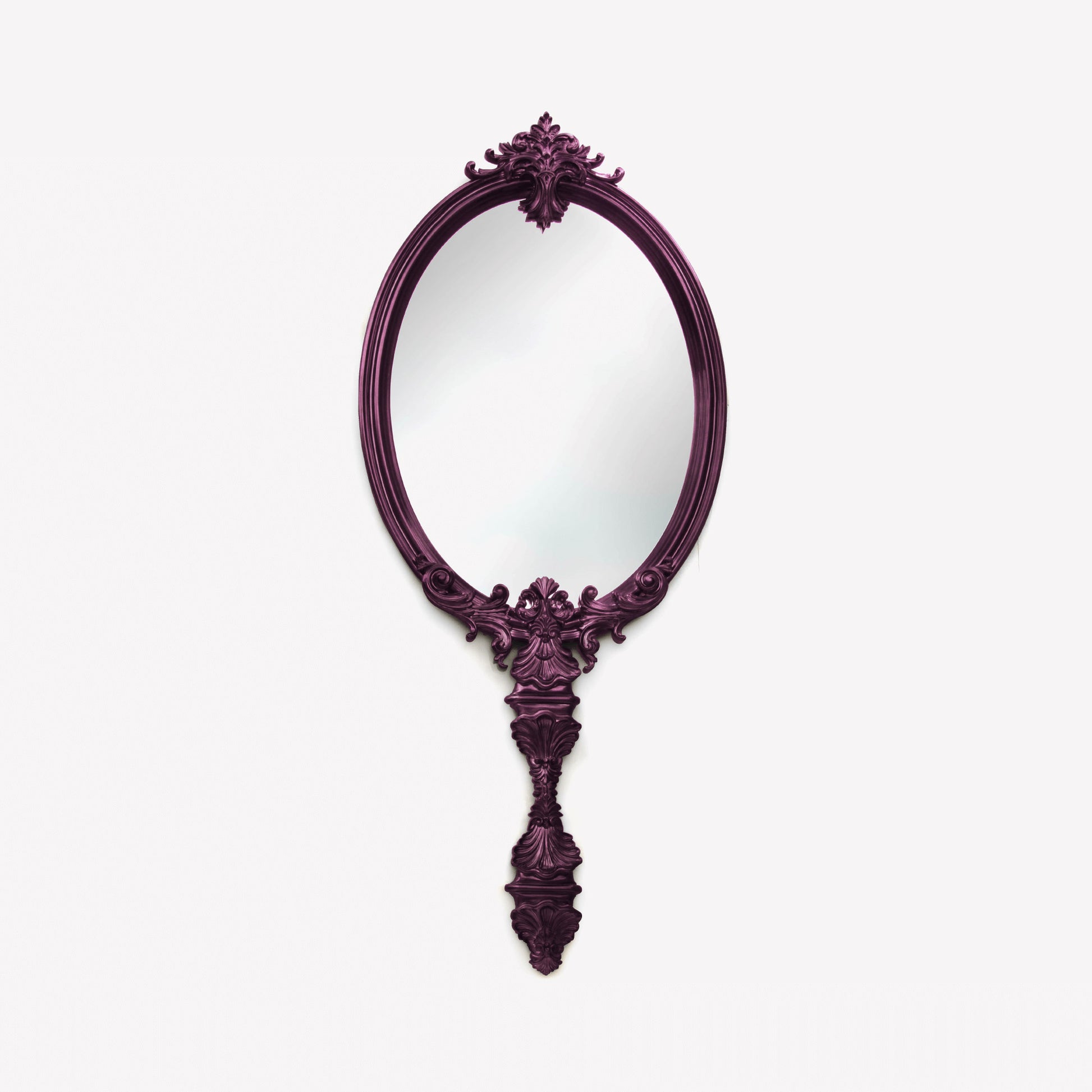 Marie Antoinette - Wall-Mounted Framed Mahogany Mirror by Boca Do Lobo #AMETHYST