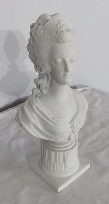 Marie Antoinette Bust in Biscuit Porcelain, 19th-Century-RVK-1147033