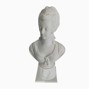 Marie Antoinette Bust in Biscuit Porcelain, 19th-Century-RVK-1147033