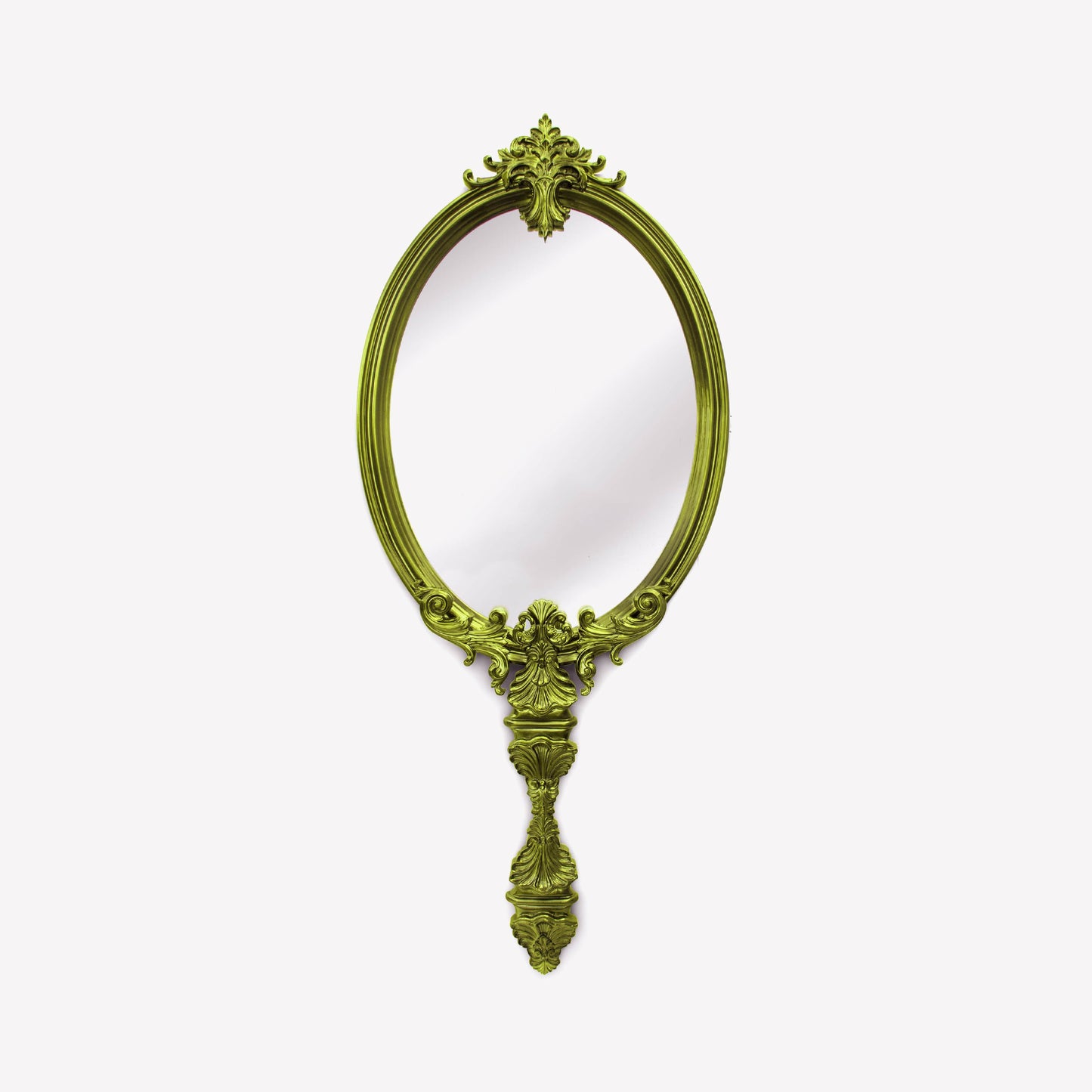 Marie Antoinette - Wall-Mounted Framed Mahogany Mirror by Boca Do Lobo #GREEN