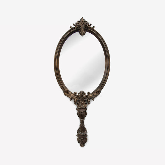 Marie Antoinette - Wall-Mounted Framed Mahogany Mirror by Boca Do Lobo #BLACK GOLD