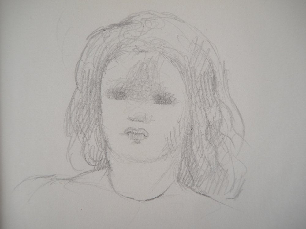 Marie Laurencin, Portrait of the Girl, Original Pencil Drawing