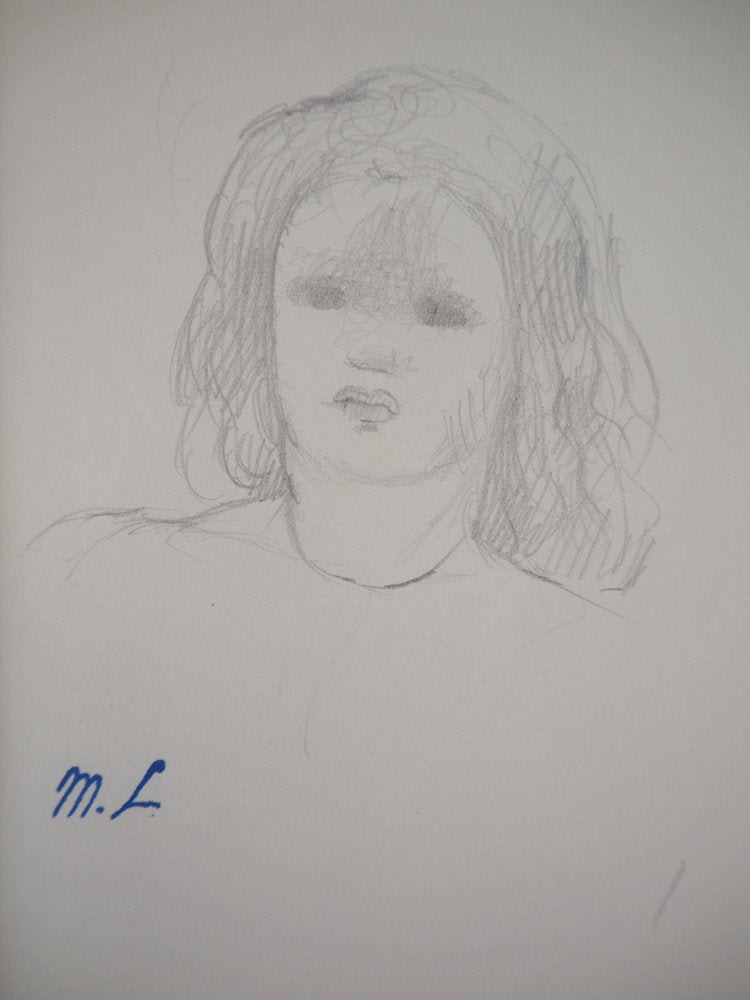 Marie Laurencin, Portrait of the Girl, Original Pencil Drawing