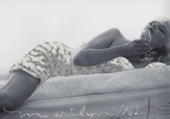 Marilyn Monroe New Baby in Silver Photograph by Bert Stern, 1962-KHH-595493