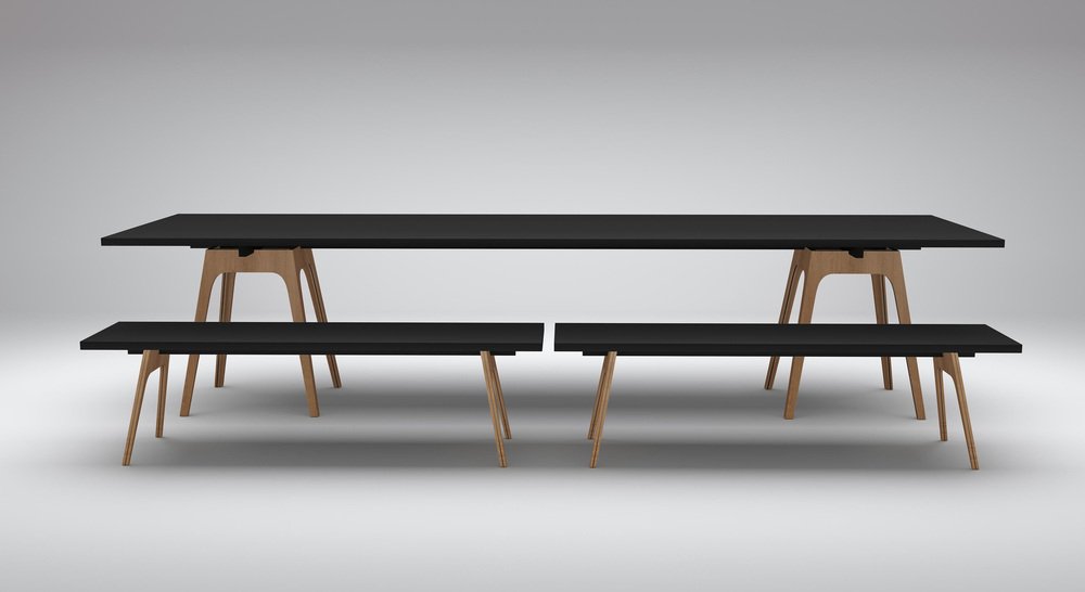 Marina Black Dining Table by Cools Collection