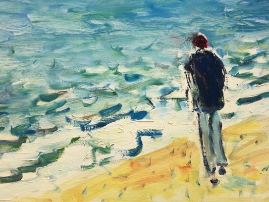 Marine Facing the Sea Oil Painting by Jean-Jacques René-KHH-542291