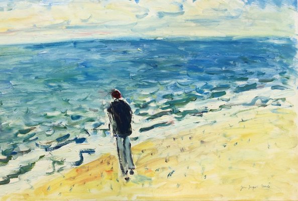 Marine Facing the Sea Oil Painting by Jean-Jacques René-KHH-542291