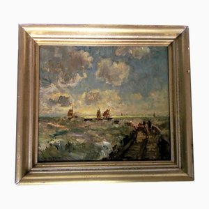 Marine Landscape, 1936, Oil on Canvas-FSD-1223651