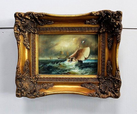 Marine Paintings, Early 20th Century, Set of 2-RVK-895525