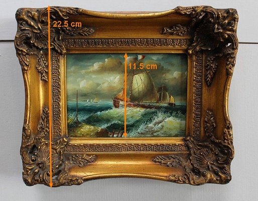 Marine Paintings, Early 20th Century, Set of 2-RVK-895525