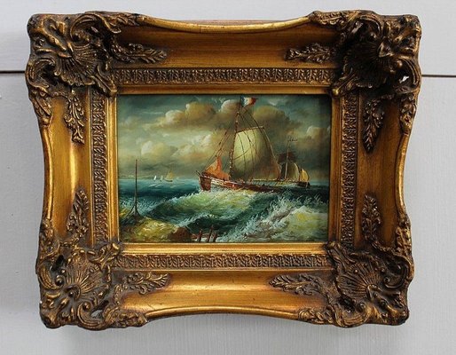 Marine Paintings, Early 20th Century, Set of 2-RVK-895525