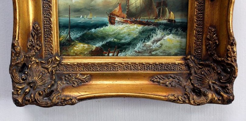 Marine Paintings, Early 20th Century, Set of 2-RVK-895525