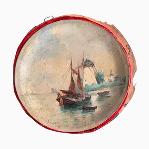 Marine Paintings on Cardboard, Set of 2-PKM-972795