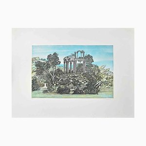 Mario Bonechi, Landscape, Original Etching, Late 20th Century-ZCI-1338766