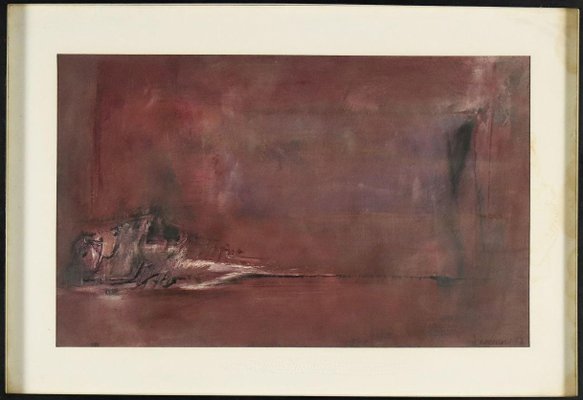 Mario Francesconi, Abstract Painting, Mid 20th-Century, Oil on Canvas, Framed-VMM-1318978