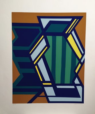 Mario Radice, Large Abstract Screenprint, 1972-EI-1285536