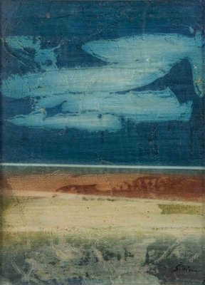 Mario Sinisca, Blue Horizon, Mixed Media, 1960s-ZCI-1788901