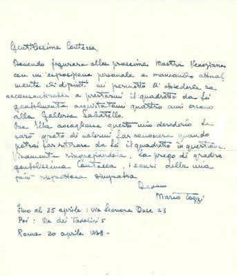 Mario Tozzi - Original Manuscripts - 1930s-ZCI-834518