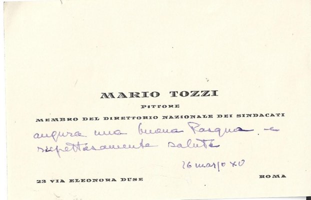 Mario Tozzi - Original Manuscripts - 1930s-ZCI-834518