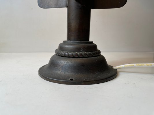 Maritime Brass Log Spinner Converted to Table Lamp from T. W. Walker, 1890s-LCR-1419810