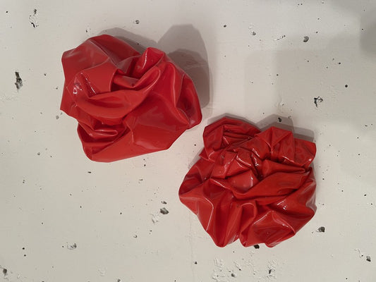 Mark Paron, Crinkle Sculptures, 1997, Vinyl, Set of 3