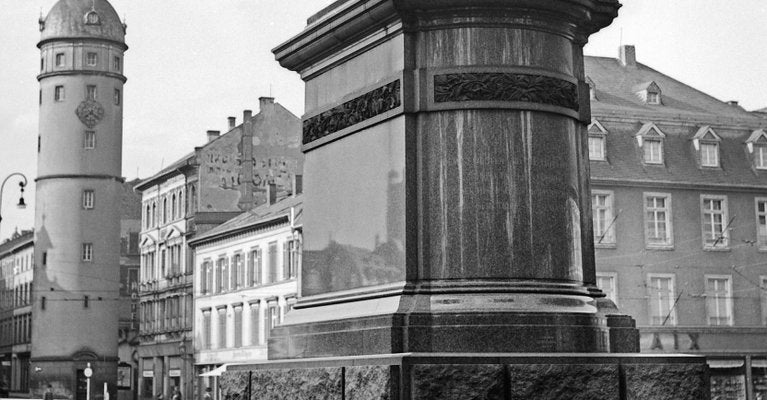 Market Square with Monument of Louis IV, Darmstadt, Germany, 1938, Printed 2021-DYV-997874