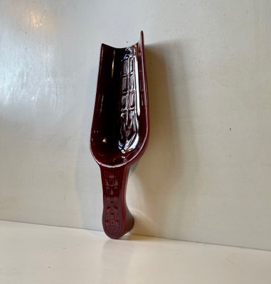 Maroon Glaze Ceramic Wall Hung Candleholder by Arnold Wiig, Norway, 1970s-LCR-1451197