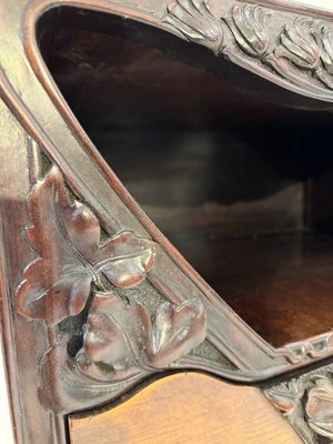 Marquetry Cabinet in Mahogany, 1890s-FGA-1783036